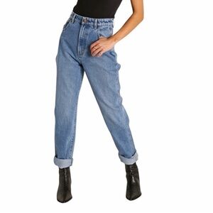 Rolla’s Ella Super High Rise Relaxed Tapered Jeans Paris Blue Size 28/10